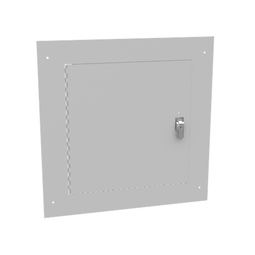 Flush Mount Cover Type 1 18x18 Screw Cover ANSI 61 Gray Steel Hinged Door Key Locking Slam Latch