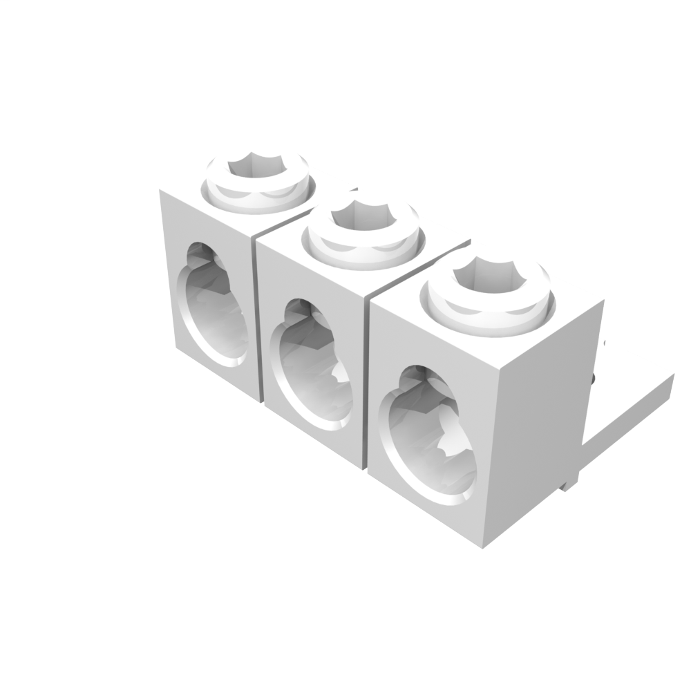 Product image for Milbank K1540L Lug Kit Single 4-600kcmil Or Two 1 Aught-250kcmil Mechanical Anti-rotate .375 Stud Hole 3 Per Kit