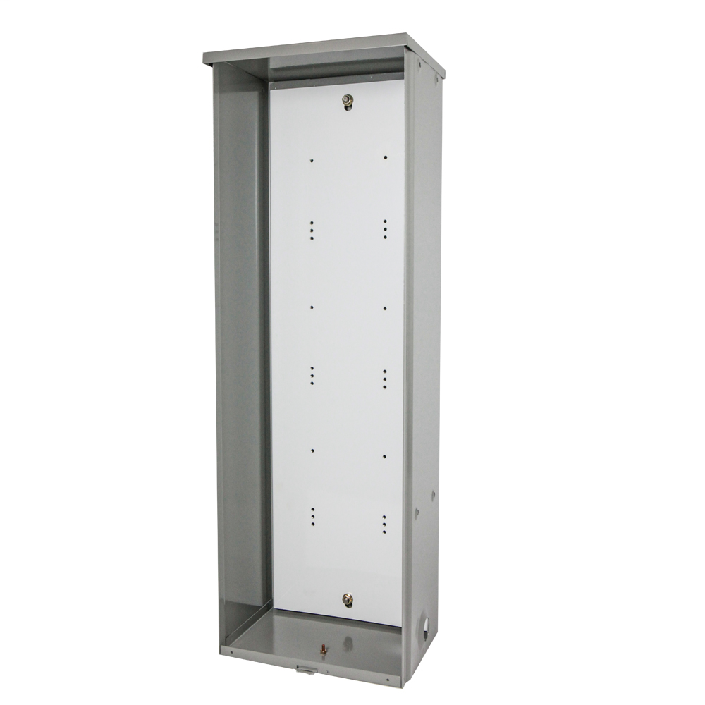 Product image for Milbank PT48AL 36x8x12 Screw Cover Type 3R Steel No Knockouts ANSI 61 Gray Padlocking Provision Special Punching Left Side