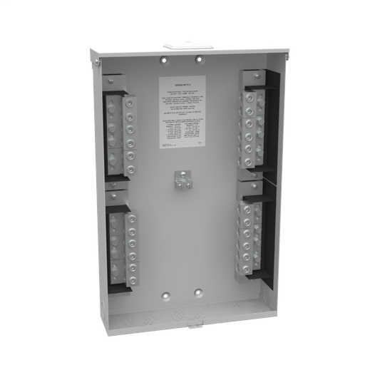 Product image for Milbank U4542-XL 200 Ampere 3 Phase 600 Volt 15in-23in-4in Painted Steel Lift Off Front Hasp 6 Lugs Per Landing 10k Short Circuit Current Rating