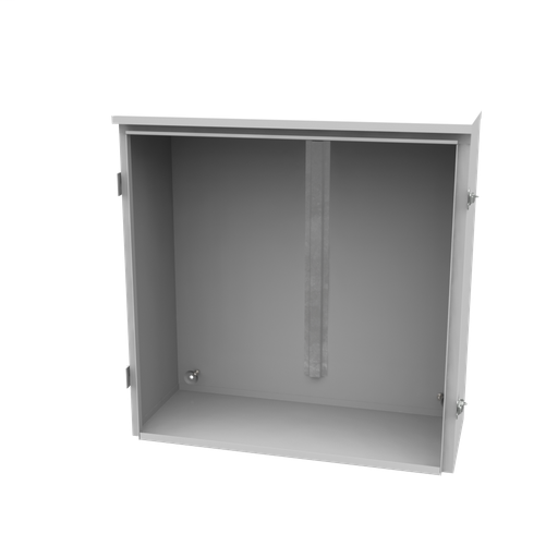 Product image for Milbank 303012-TC3R 30x12x30 Hinge Cover Type 3R UL Listed Steel No Knockouts ANSI 61 Gray Back Panel Weld Studs Draw Shield Emboss Mounting Holes In Back Padlocking Draw Latch