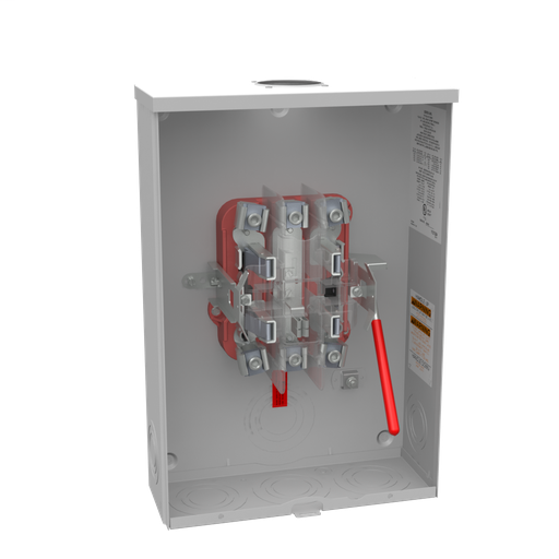 Product image for Milbank U9551-RL 5 Terminal Ringless Small Hub Open Lever Bypass Wide Shell