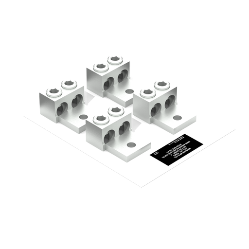 Product image for Milbank K3083 Lug Kit Twin 4-600kcmil Mechanical .375 Stud Hole 4 Per Kit