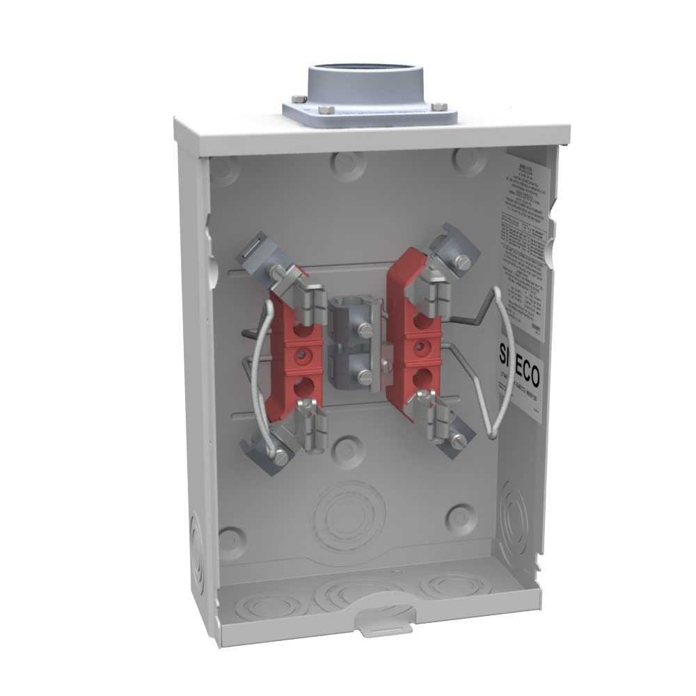 Product image for Milbank U7487-DL-TG 4 Terminal Ringless 2 In Hub Triplex Ground 125 Ampere