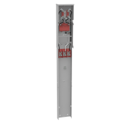 Milbank U5300-O 4 Terminal Ring Type Plain Top Single Pedestal Direct Bury
