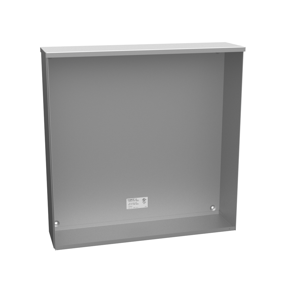 Product image for Milbank 24246-SC3R-NK-NP 24X6x24 Screw Cover Type 3R UL Listed Steel No Knockouts No Paint Quad D Knockout For Lock Emboss Mounting Holes In Back