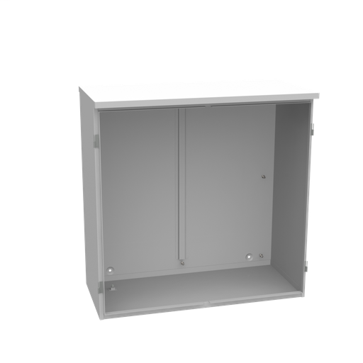 Product image for Milbank 363616-CT3R 36x16x36 Hinge Cover Type 3R Steel No Knockouts ANSI 61 Gray Double Doors Padlocking 3 Point Handle Back Panel Weld Studs Draw Shield No Center Position