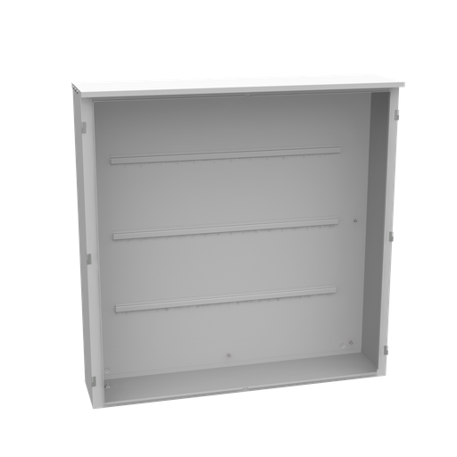 Product image for Milbank 606013-CT3R 60x13x60 Hinge Cover Type 3R Steel No Knockouts ANSI 61 Gray Double Doors Padlocking 3 Point Handle Back Panel Weld Studs Drip Shield No Center Post