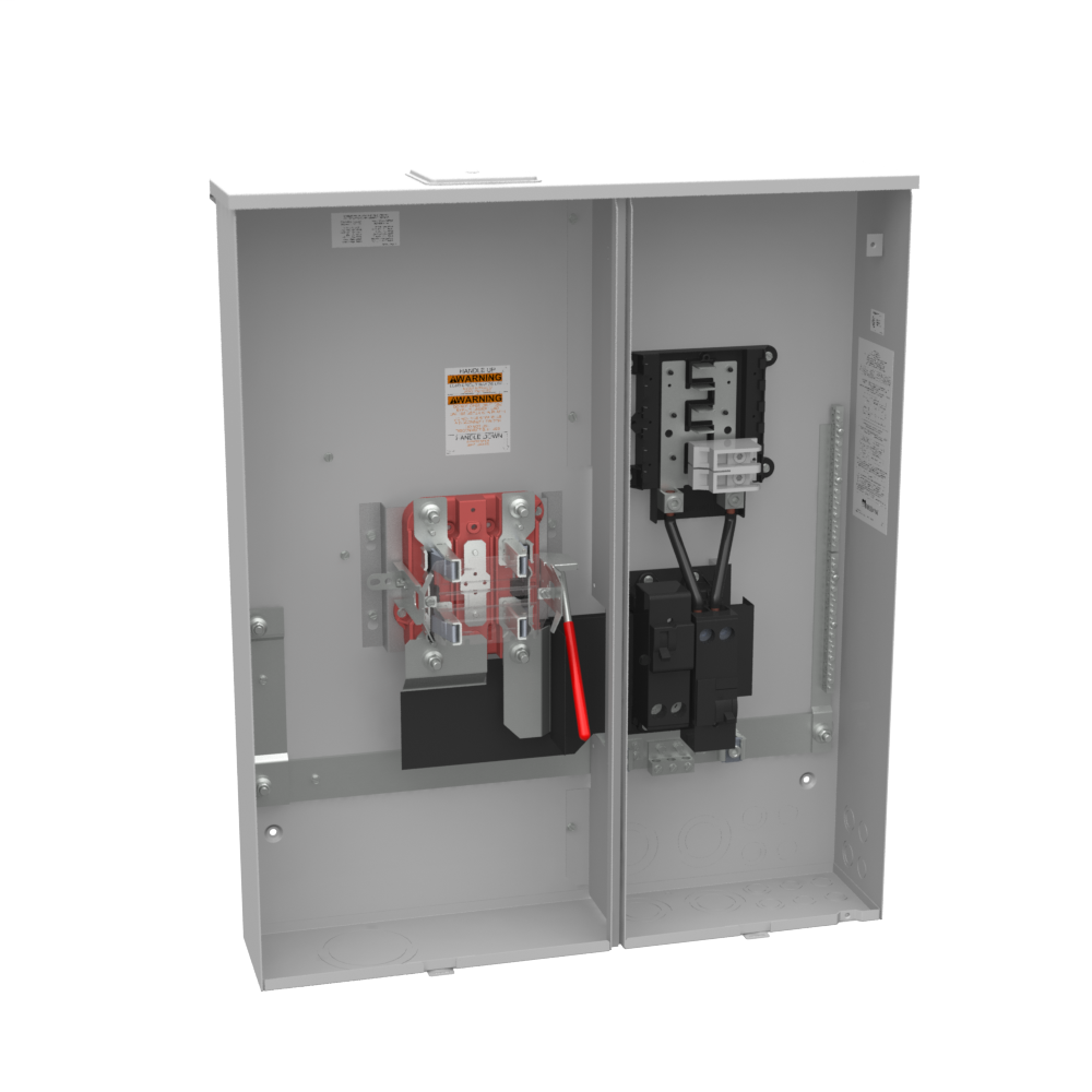 Product image for Milbank U5891-X-2/200 4 Terminal Ringless Large Closing Plate 2-200 Ampere Main Breaker Load Center