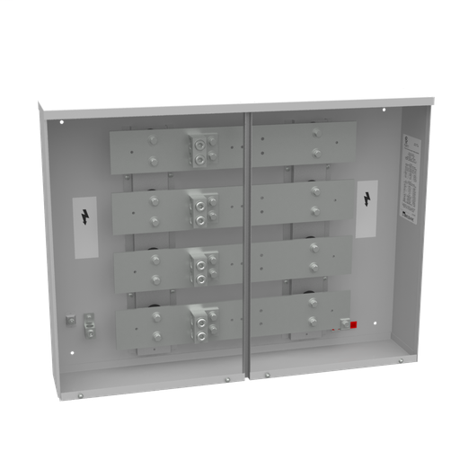 Product image for Milbank U3463-O 600 Ampere 3 Phase 600 Volt 36in-26in-6in Painted Steel Lift Off Screw Fronts 2 Lugs Per Landing - 4-600kcmil 50k Ampere Interrupting Capacity