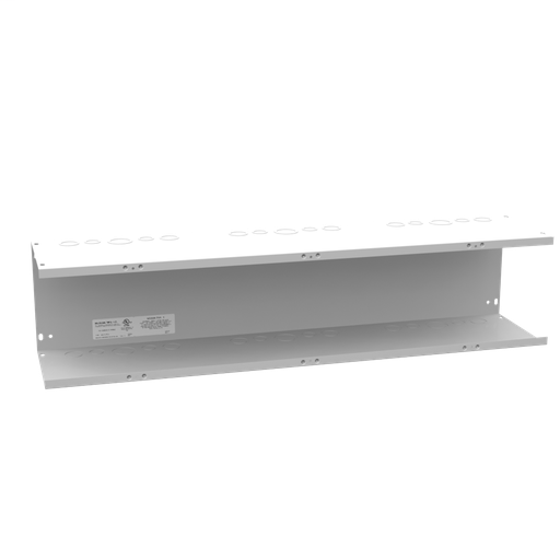 8x36x8 Screw Cover Wireway Type 1 UL Listed Steel Knockouts ANSI 61 Gray