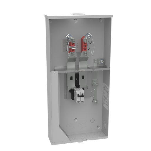 Product image for Milbank U5844-PXL-100 4 Terminal Ringless Small Closing Plate Pack Inside Meter Socket 1-100 Ampere Main Breaker