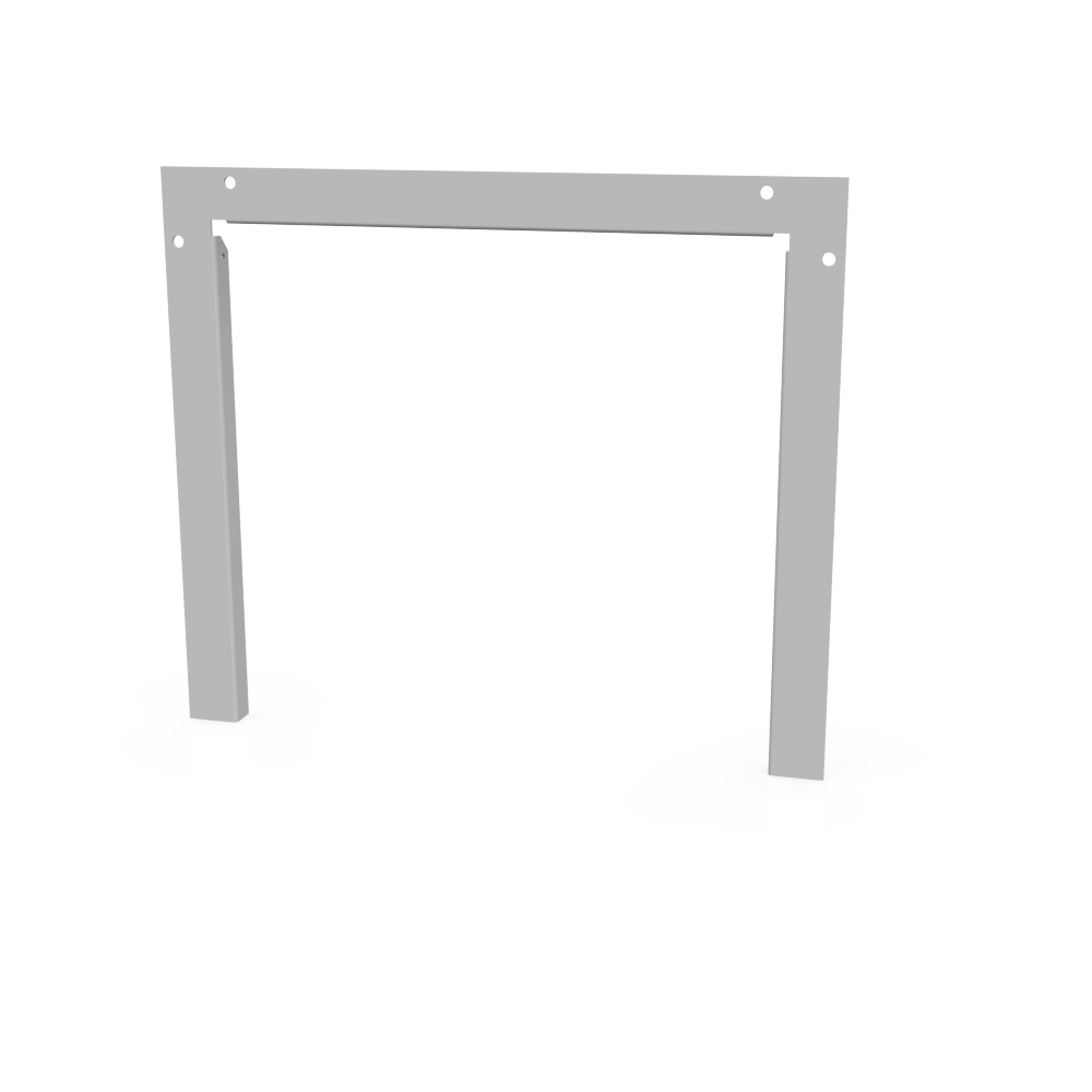 Product image for Milbank 1212GF Wireway End Flange Type 1 12x12 Screw Cover ANSI 61 Gray Steel