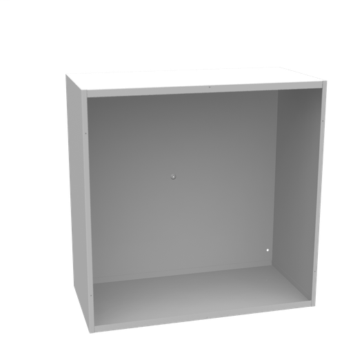 Product image for Milbank 363618-SC1-NK 36x18x36 Screw Cover Type 1 UL Listed Steel No Knockouts ANSI 61 Gray Cover With Teardrop Slots Mounting Holes In Back