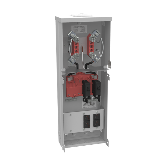 Product image for Milbank U5101-XL-11GR 4 Terminal Ringless Small Closing Plate 520GR 520GR Surface Mount