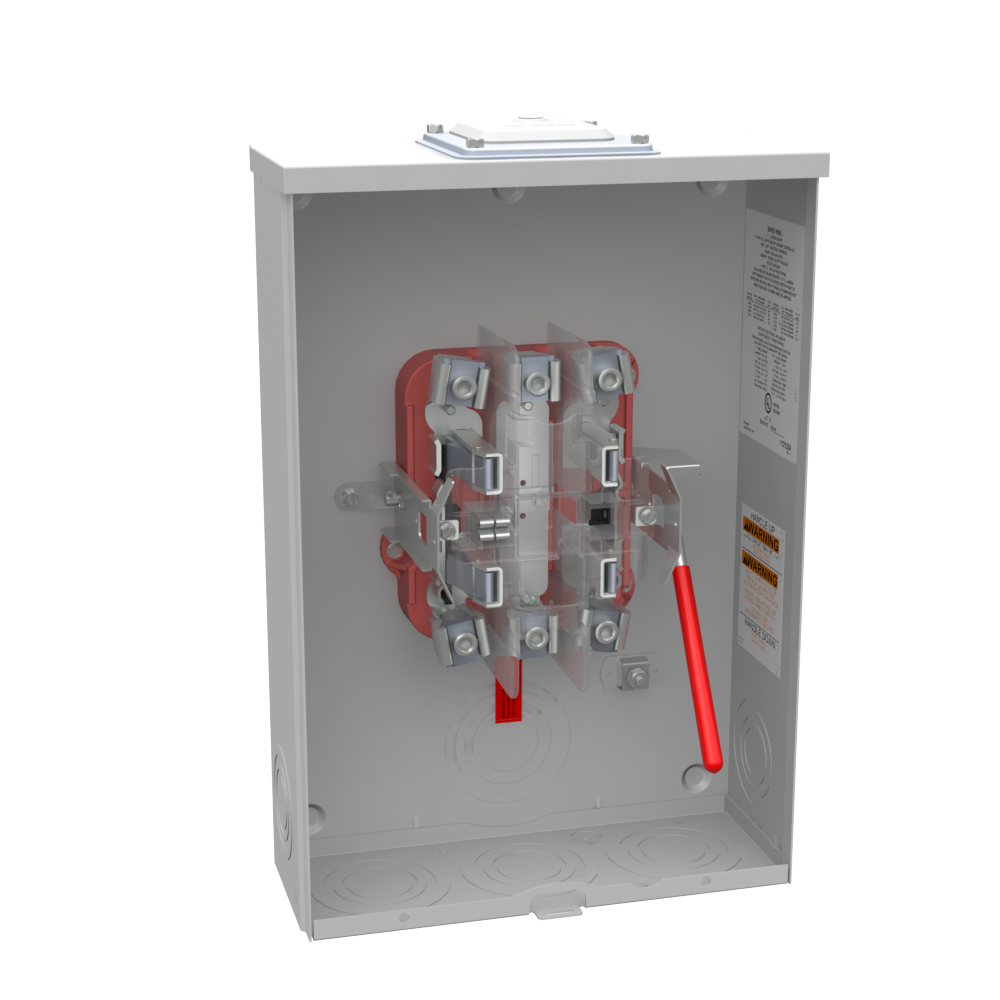 Product image for Milbank U9551-RXL-5T9-IL 5 Terminal Ringless Large Hub Open Adapt To Small Closing Plate Lever Bypass 5th Terminal 9 Oclock Position 7-16 In Knockouts Lock Provision