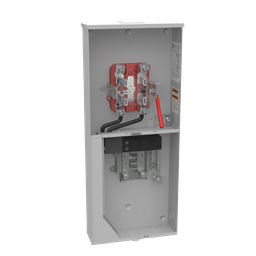 Milbank U6281-XL-200-5T9 5 Terminal Ringless Small Closing Plate Lever Bypass 1-200 Ampere Main Breaker 8 Branch Circuit 5th Terminal 9 Oclock Position