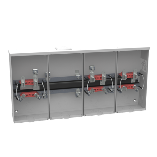 Product image for Milbank U8033-XL 4 Terminal Ringless Small Closing Plate 3 Position 100 Ampere