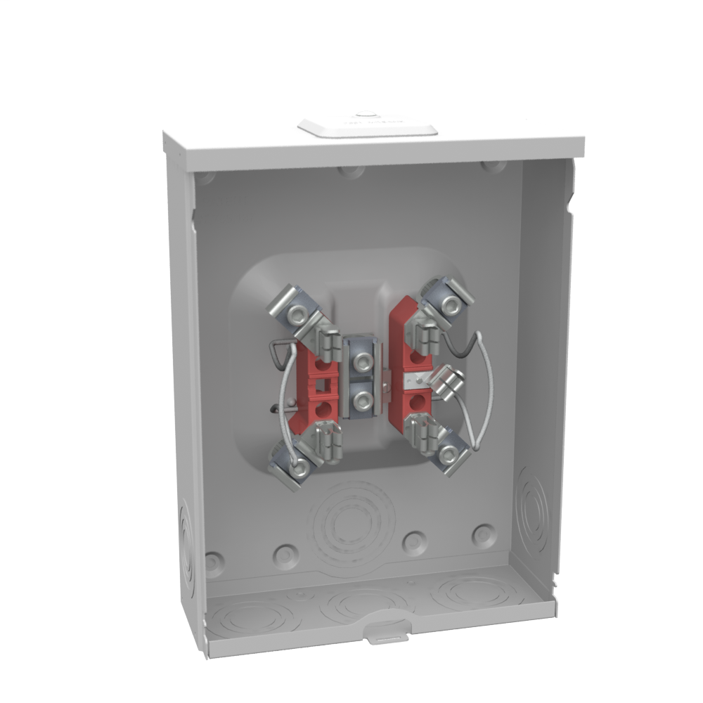Product image for Milbank U7040-XL-TG-OS-COL 4 Terminal Ringless Small Closing Plate Triplex Ground Out Of Service Device City Of Lakeland