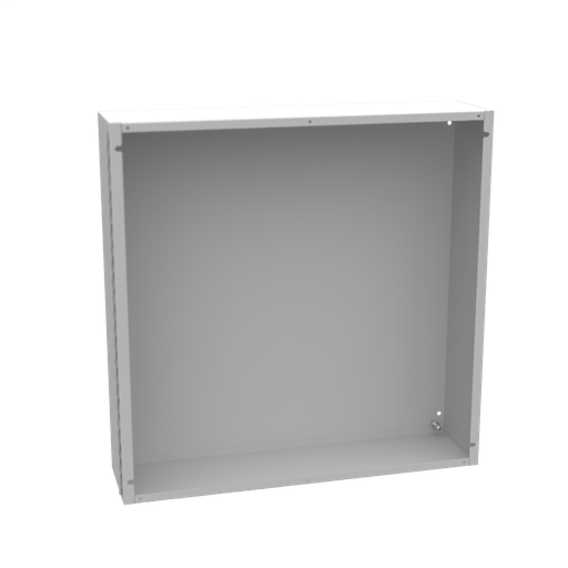 Product image for Milbank 24246-LC1 24X6x24 Hinge Cover Type 1 UL Listed Steel No Knockouts ANSI 61 Gray Continuous Hinge Slotted Quarter Turn Latch