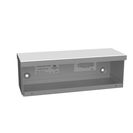 Product image for Milbank 4412-GSC3R-NK-NP 4X12x4 Screw Cover Wireway Type 3R UL Listed Steel No Knockouts No Paint Quad D Knockout For Lock Emboss Mounting Holes In Back
