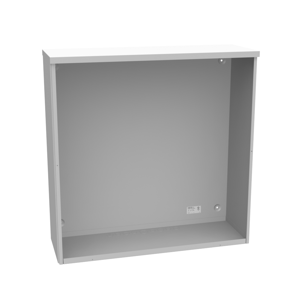Product image for Milbank 363612-SC3R 36x12x36 Screw Cover Type 3R UL Listed Steel Knockouts ANSI 61 Gray Quad D Knockout For Lock Emboss Mounting Hole In Back
