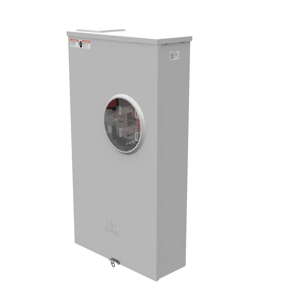 Milbank U3939X 600 VAC 320 Amp 4Terminal 1Phase 1Position Ringless