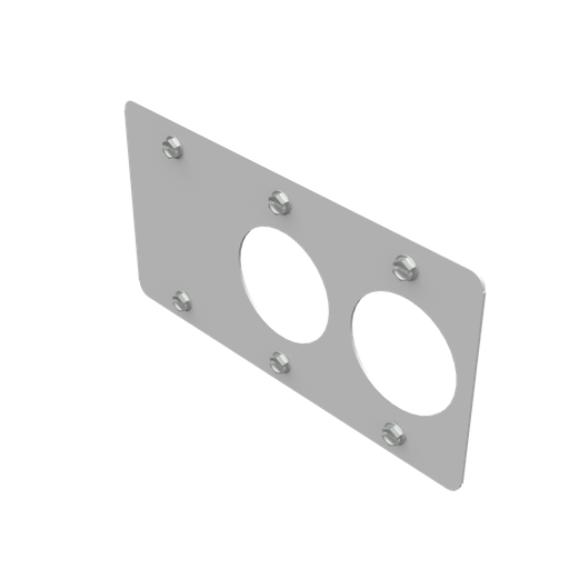 Product image for Milbank K5920-58 Receptacle Face Plate Millennium Blank 1450 TT30