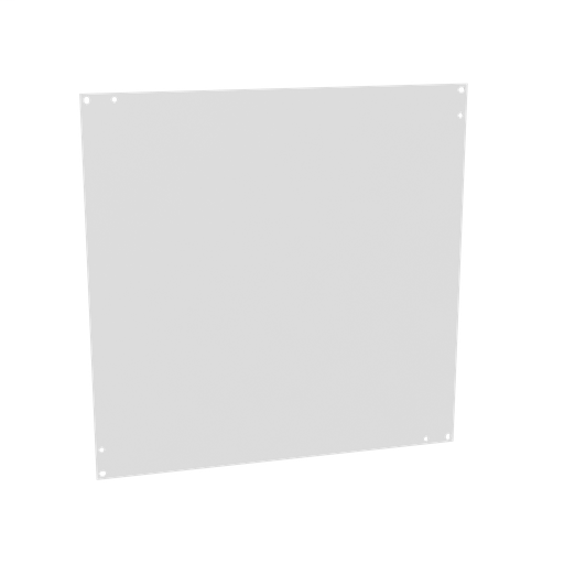 Back Panel Non UL Listed 20x20 Small Hinge Cover White Steel