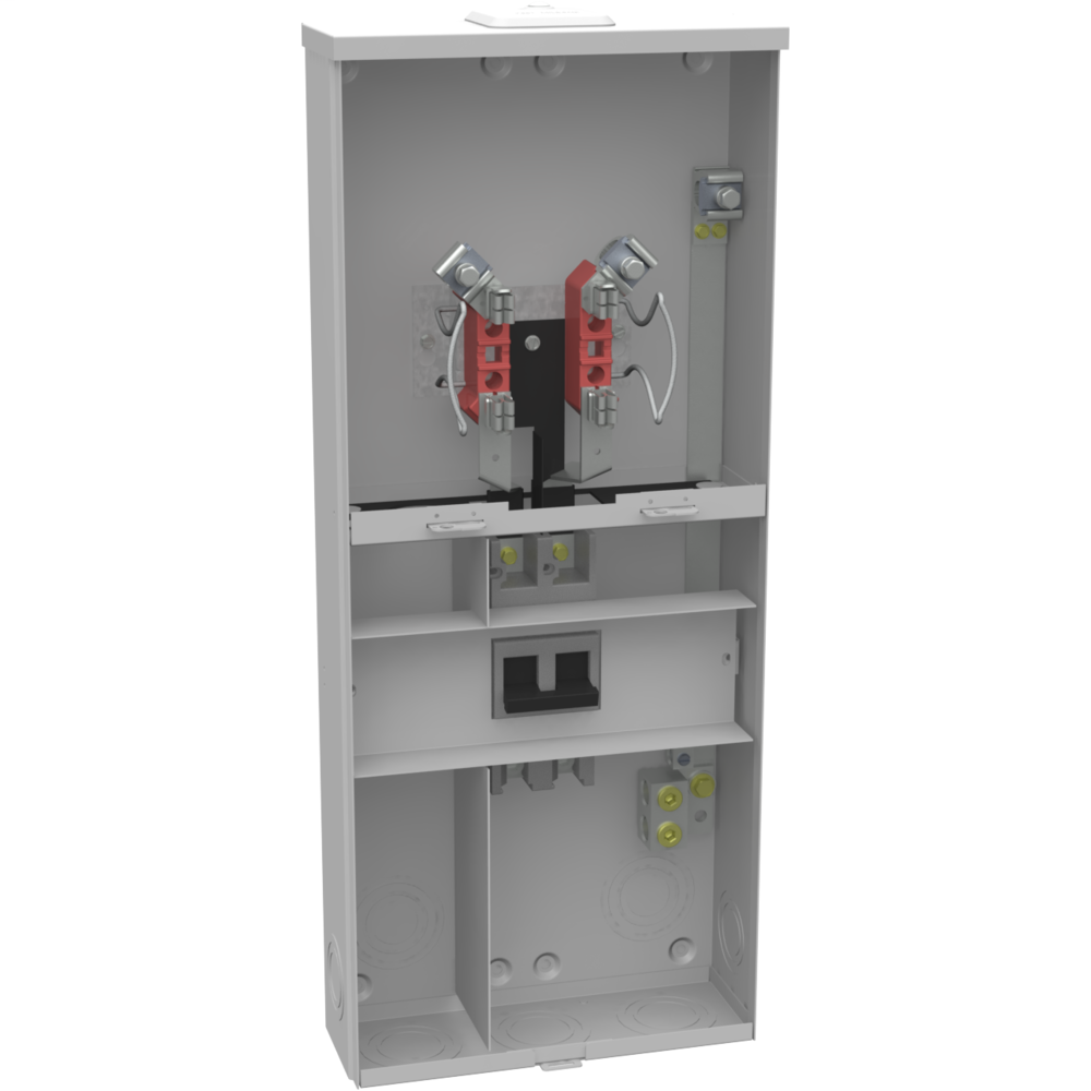 Product image for Milbank U3491-XL-200 4 Terminal Ringless Small Closing Plate 1-200 Ampere Main Breaker State Of Maine