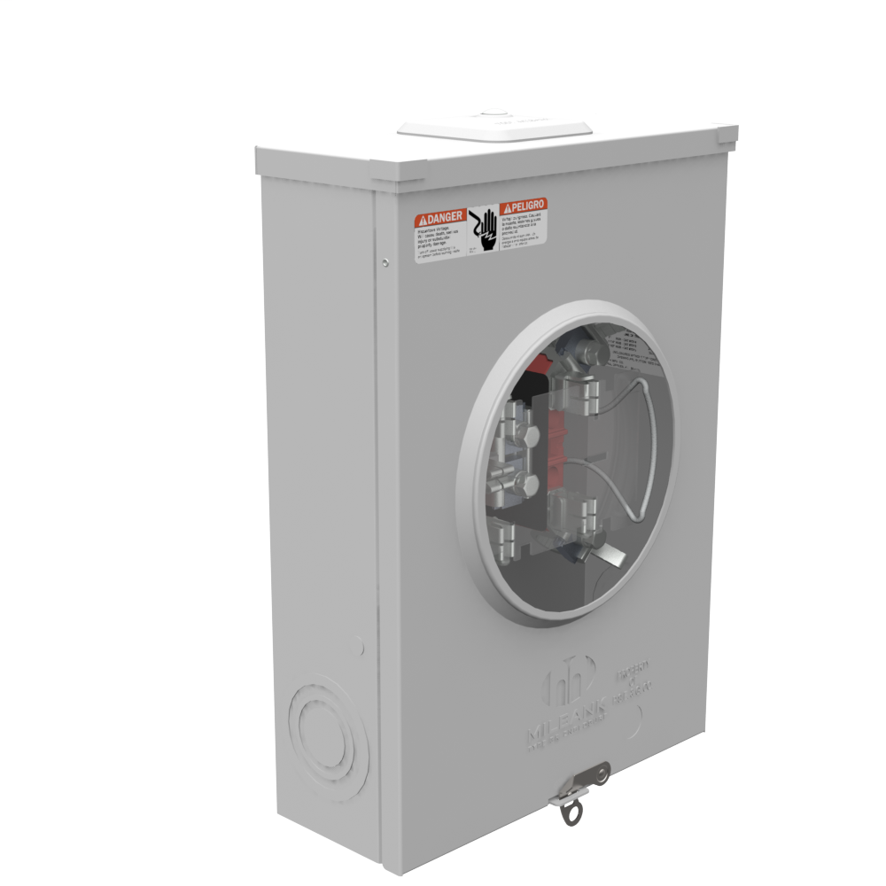 Milbank U8173XLPSEGDES 5 Terminal Ringless Small Closing Plate Horn