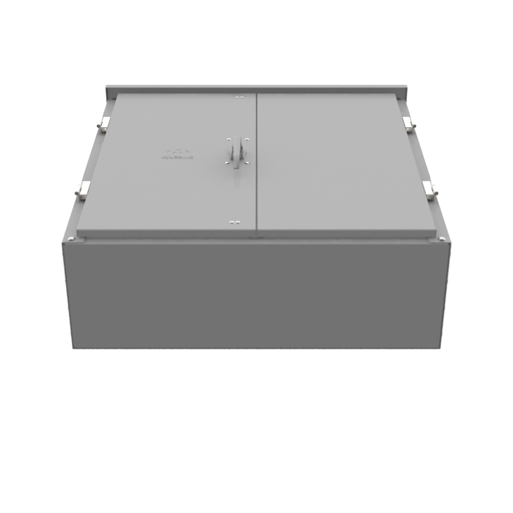 Milbank U1855ONE 12in36in36in Painted Steel Double Front Lift Off