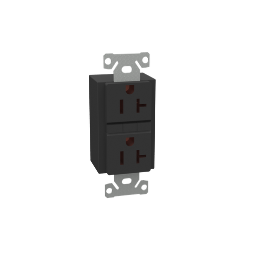 Product image for Milbank Z708080-MO Receptacle 20 Ampere GFCI Black