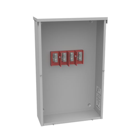 200 Ampere 3 Phase 600 Volt 16in-26in-6in Painted Steel Lift Off Screw Front 1 Lugs Per Landing - 6-250kcmil 1 Lug Per Landing - 6-250kcmil 10k Ampere Interrupting Capacity