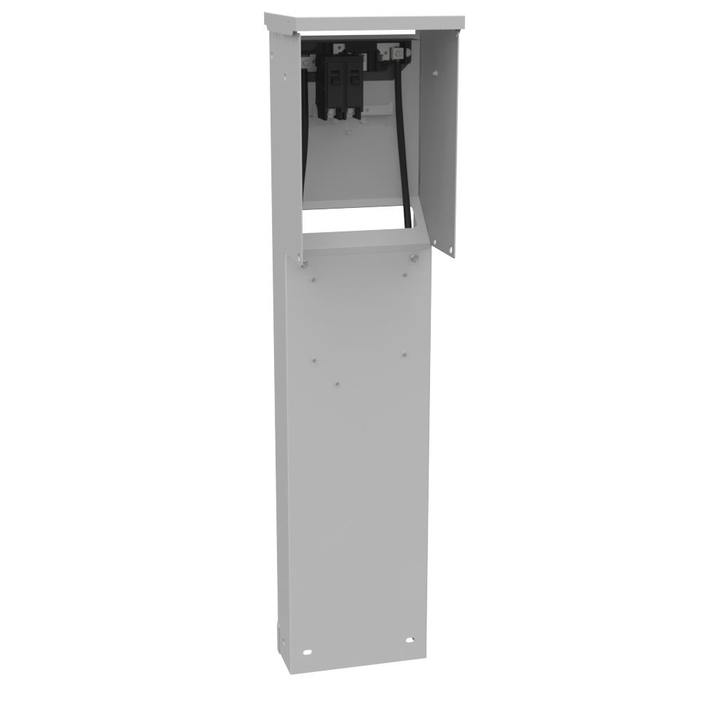 Product image for Milbank U5951-O-41 Unmetered Plain Top TT30 520GR Single Pedestal Pad Mount