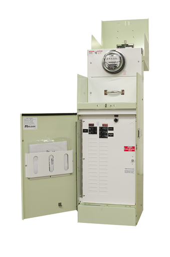 Ring Type 100 Amperes 240 Volt 4 Terminal Main Circuit-breaker 2-16 Circuit Loadcenter 22k Switch Load Mint Green