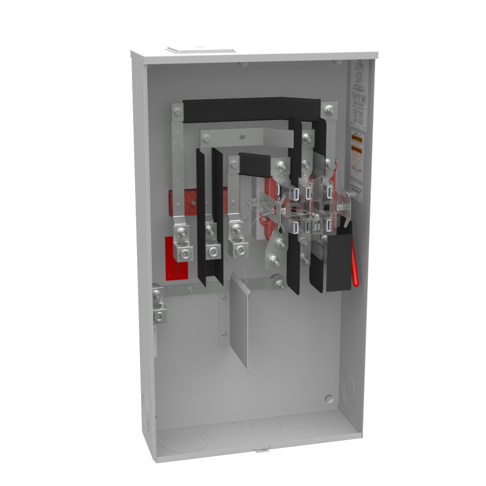 Product image for Milbank U2594-X-K7-ALT 7 Terminal Ringless Large Closing Plate Lever Bypass Single Connector 4-600kcmil Alliant Energy
