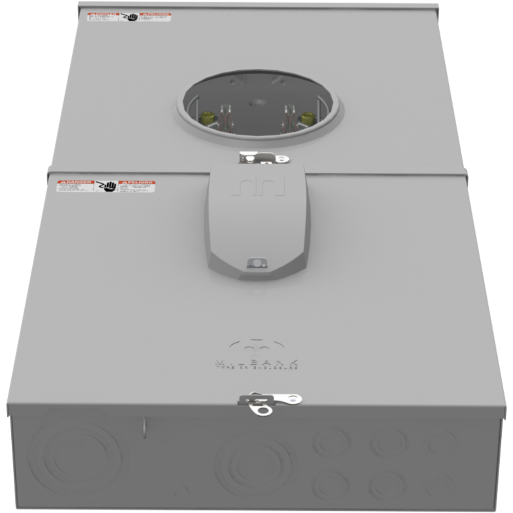 Milbank U5896PXL200 4 Terminal Ringless Small Closing Plate Pack