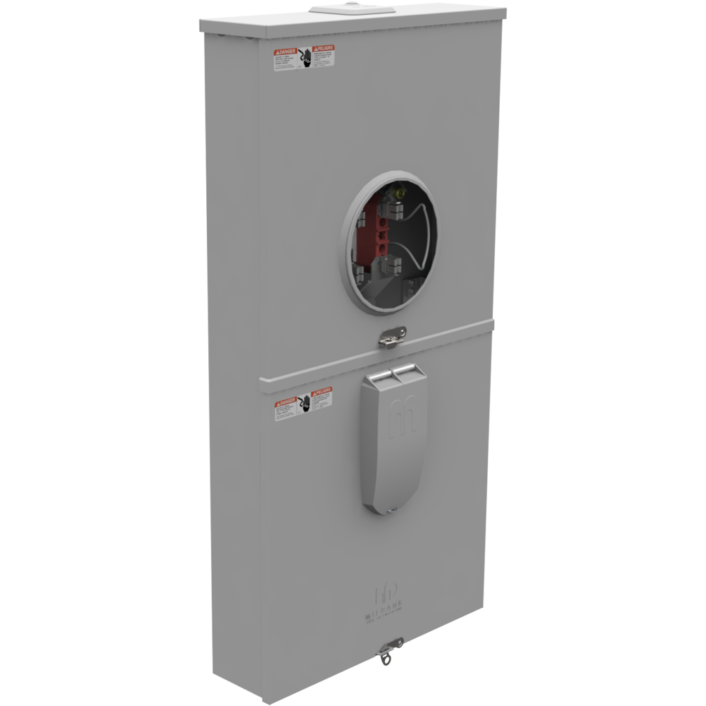 Milbank U5896PXL200 4 Terminal Ringless Small Closing Plate Pack