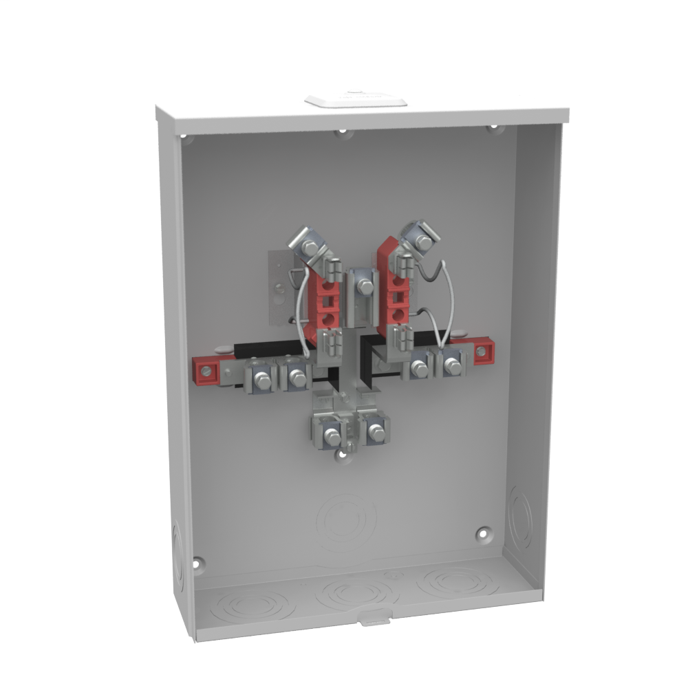 Product image for Milbank U4532-XL 4 Terminal Ringless Small Hub Closing Plate