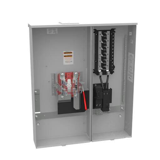 Product image for Milbank U5892-X-2/200 4 Terminal Ringless Large Closing Plate 2-200 Ampere Main Breaker 24 Branch Circuit