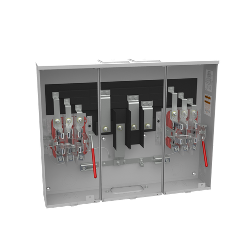 Product image for Milbank U2732-XT-PED 7 Terminal Ringless 2 Large Closing Plates Lever Bypass 2 Position Pedestal Mount Provision