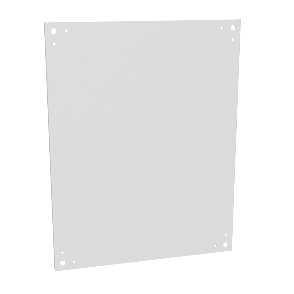 Product image for Milbank A-30P24 Back Panel Non UL Listed 30x24 Hinge Cover White Steel