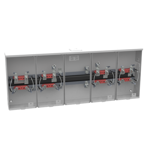 Product image for Milbank U8034-XL-KK-BL 4 Terminal Ringless Small Closing Plate Horn Bypass 4 Position 9-16 In Barrel Lock With Bracket Provision