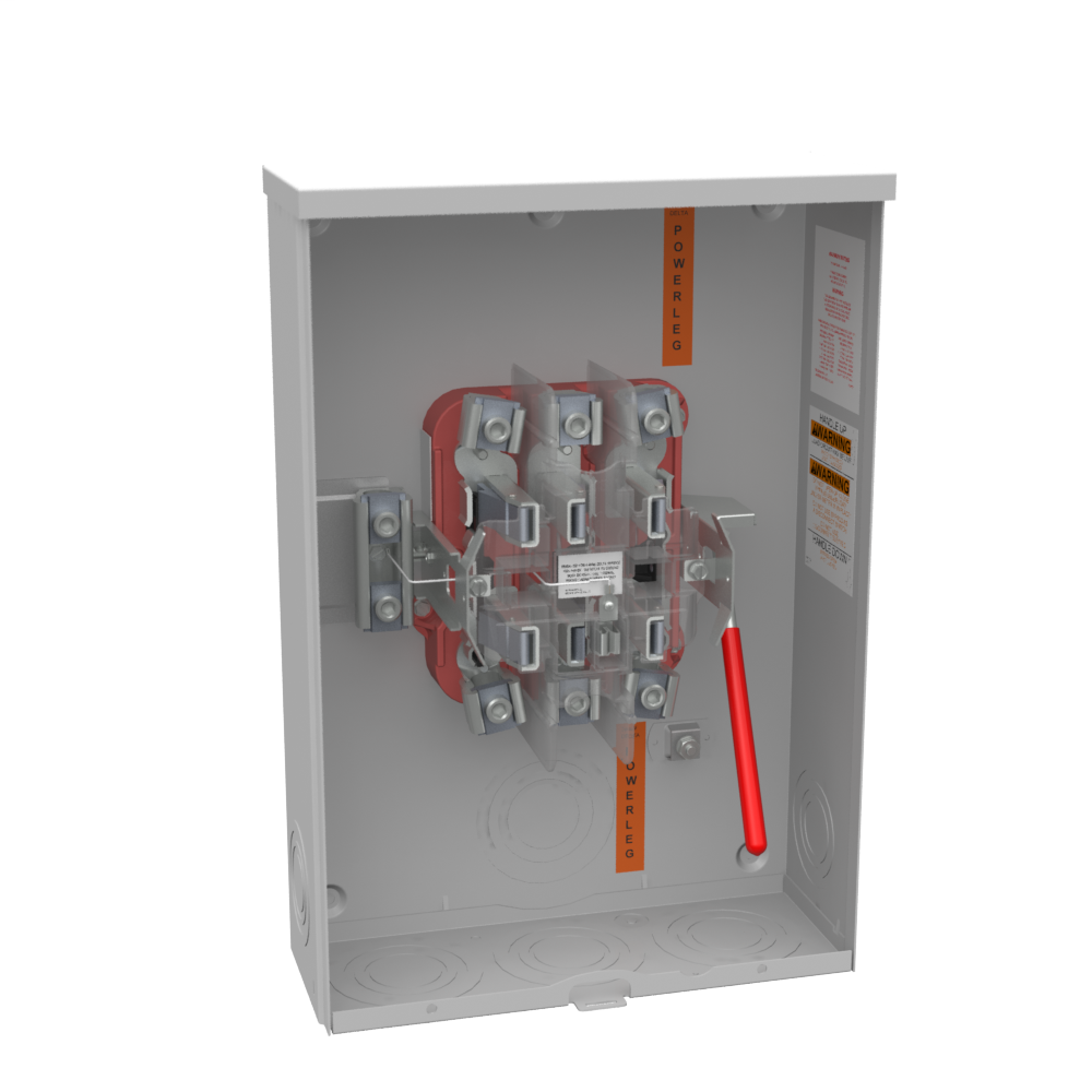 Product image for Milbank U9701-O 7 Terminal Ringless Plain Top Lever Bypass