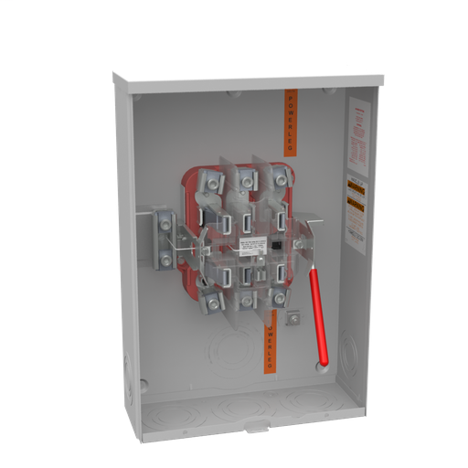 Product image for Milbank U9701-O 7 Terminal Ringless Plain Top Lever Bypass