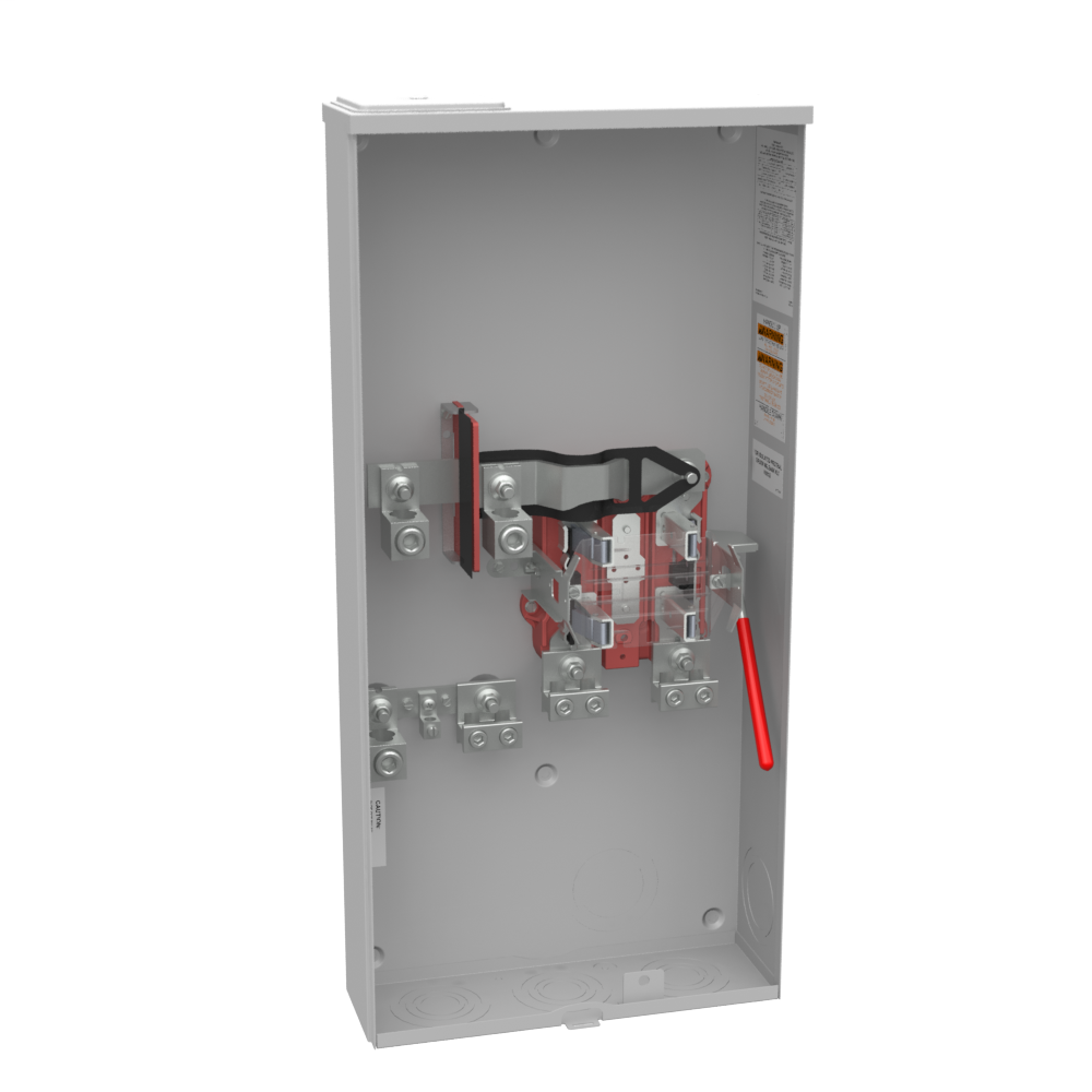 Product image for Milbank U5161-X-K3L-K2L-BLG 4 Terminal Ringless Large Closing Plate Lever Bypass Single Connector Locking 4-600kcmil Double Connector Locking 6-350kcmil 7-8 In Barrel Lock Ground With Bracket Provisio