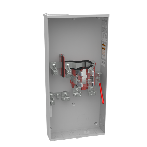 Product image for Milbank U5161-X-K3L-K2L-BLG 4 Terminal Ringless Large Closing Plate Lever Bypass Single Connector Locking 4-600kcmil Double Connector Locking 6-350kcmil 7-8 In Barrel Lock Ground With Bracket Provisio