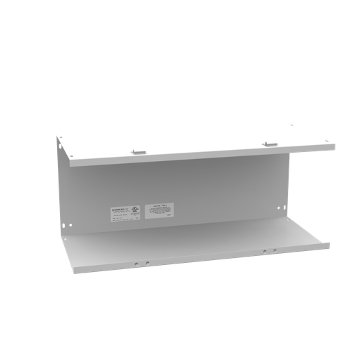 10x24X10 Hinge Cover Wireway Type 1 UL Listed Steel No Knockouts ANSI 61 Gray