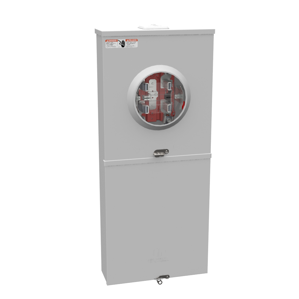 Milbank 58678 100 Amp 10Space Meter Socket with 100 Amp Main Breaker